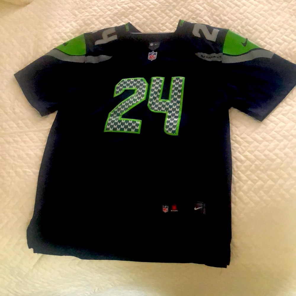 Marshawn Lynch Seahawks Jersey EUC Nike On Field Brand